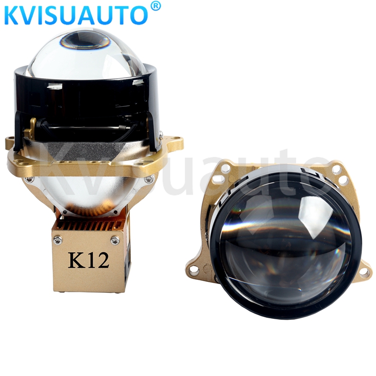 CQL KVISUAUTO 3 inch K12 58w 65w 3 reflector bi led laser projector lens 3.0  bi led projector